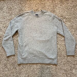 GAP Light Gray Crewneck Sweater for Men